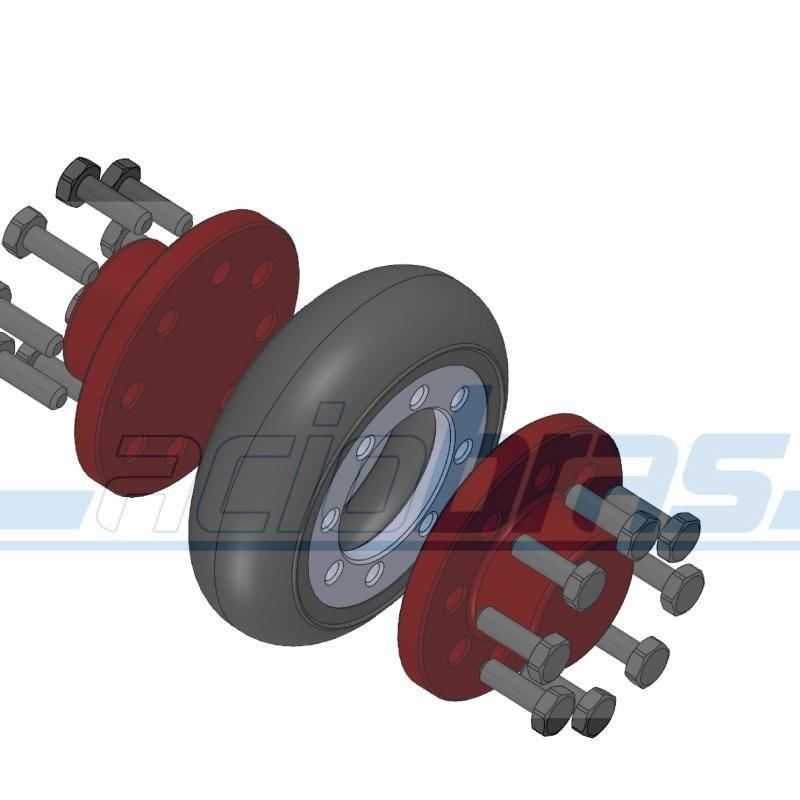 acoplamento elástico tipo pneu